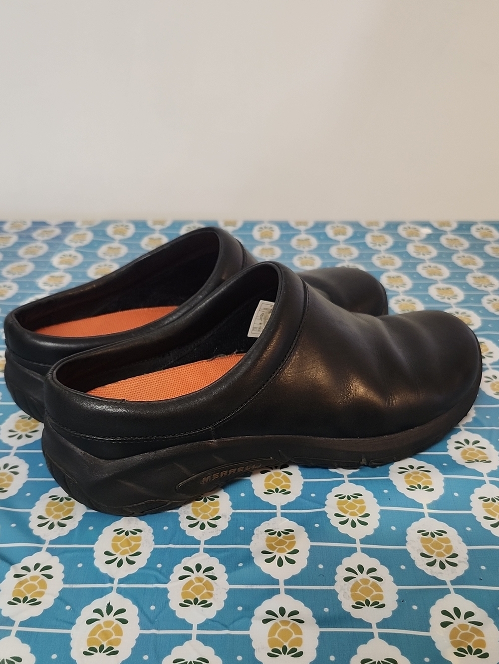 Merrell Leather Slip Ons Size Womens 8.5 Smooth Clogs - Picture 2 of 5